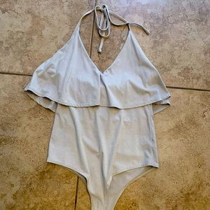 Lulus small light tan bodysuit